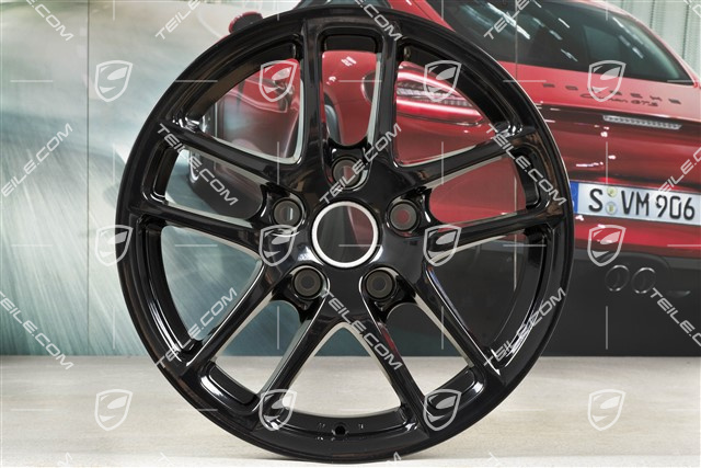 17" Felga Cayman, 8J x 17 ET40, czarny wysoki połysk