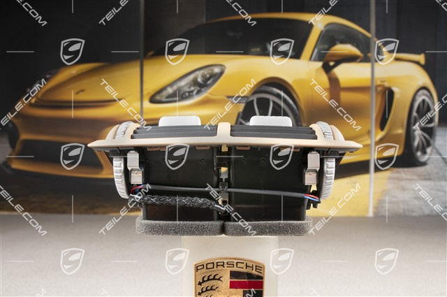 Centre console / tunnel rear defroster trim / nozzle, centre, lacquered in sand beige