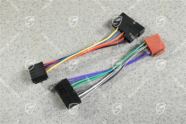 Kostka / złącze ISO DIN przejściówka adapter do radia samochodowego Porsche Classic