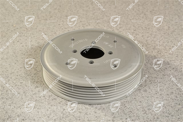 Coolant / water pump pulley 2,9L / 3,0L, 4 screw mount