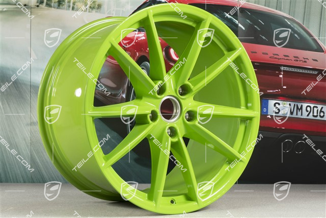 21-inch wheel rim Carrera S, 11,5 J x 21 ET67, Lizard green