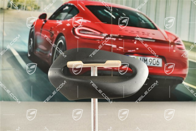 Cabrio, Sicherheitsgurt Abdeckung / Rosette, Schwarz, L
