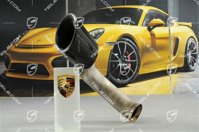Tail pipe, outer, black, L Tail pipe, outer, black, L