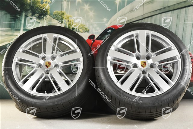 20" Panamera Design 2 Sommerräder, Felgen 9,5J x 20 ET71 + 11,5J x 20 ET68 + Hankook Sommerreifen 275/40 ZR20 + 315/35 ZR20, mit RDK-Sensoren
