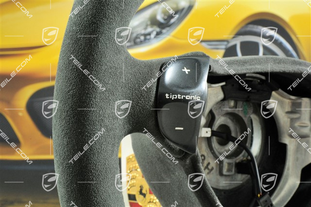 Lenkrad, 3-Speichen, Tiptronic, Alcantara schwarz, neu bezogen