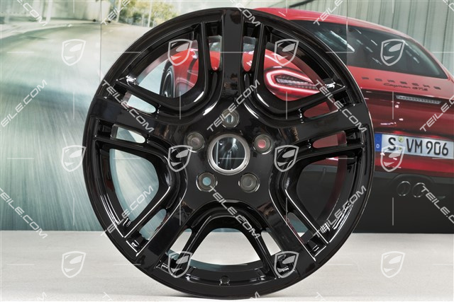 19-inch Panamera Design wheel set 10J x 19 ET61 + 9J x 19 ET60, black high gloss
