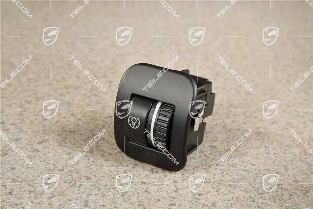 Potentiometer / Regler Potentiometer Dimmen der Beleuchtung beim Kombiinstrument, Schwarzmatt