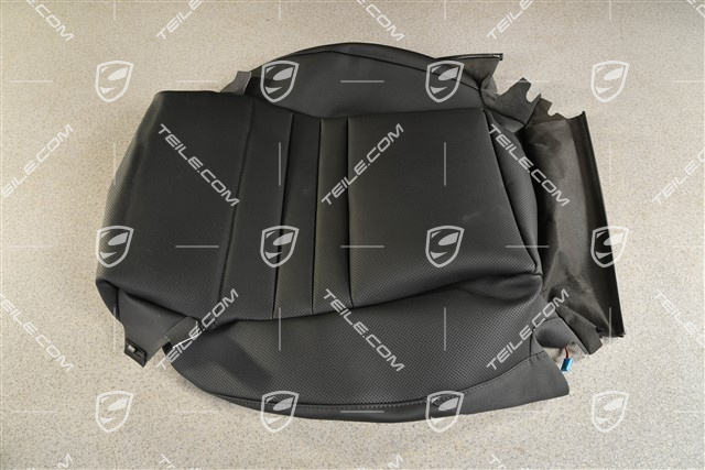 Sportsitzbezug / Bezug, Sitzkissen, belüftet inkl. Sitzheizung, Leder Schwarz, R