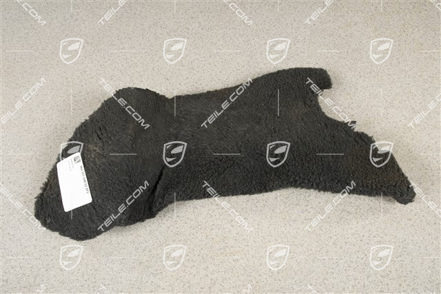 Wykładzina słupka A do samochodów bez Airbag, Czarna, LL/L