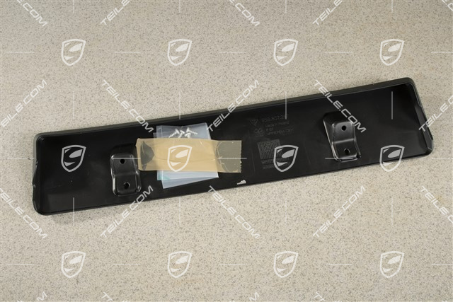 Front bumper number / Licence plate support, large, Black