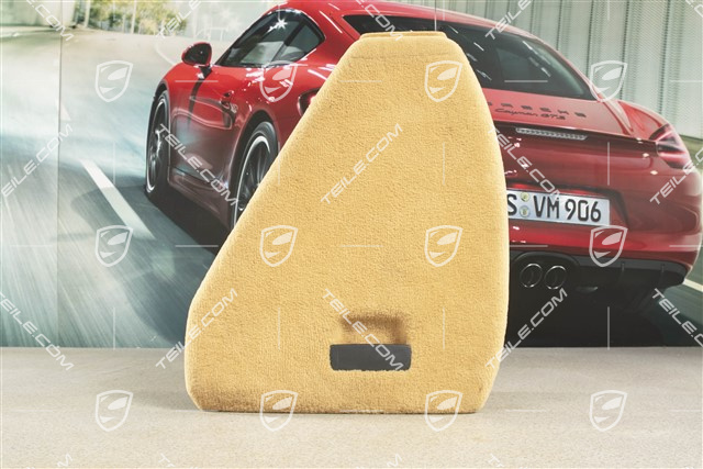 Deckel, Seitenwandverkleidung, Teppich / Tuftingvelours, Sandbeige, L