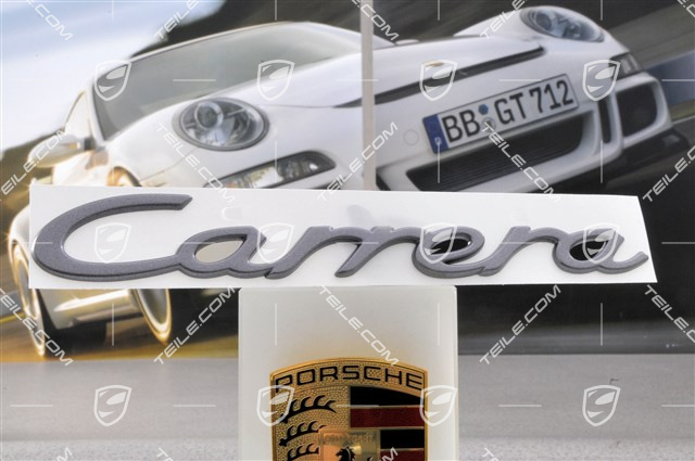 "Carrera" logo, Carrera S, steel grey
