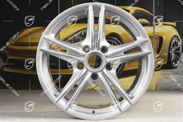 18-inch wheel rim set Boxster S II, 8J x 18 ET57 + 9J x 18 ET43