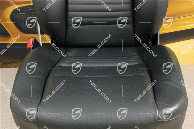 Sitz, manual einstellbar, Leder, Schwarz, beschädigt, L