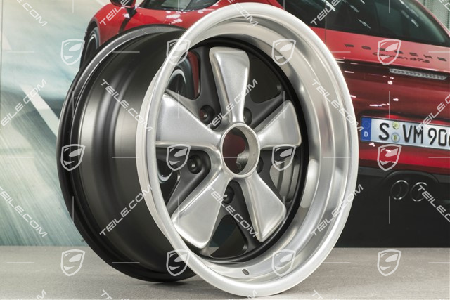 15-inch Fuchs wheel rim 8J x 15, prod. year 1984, restored