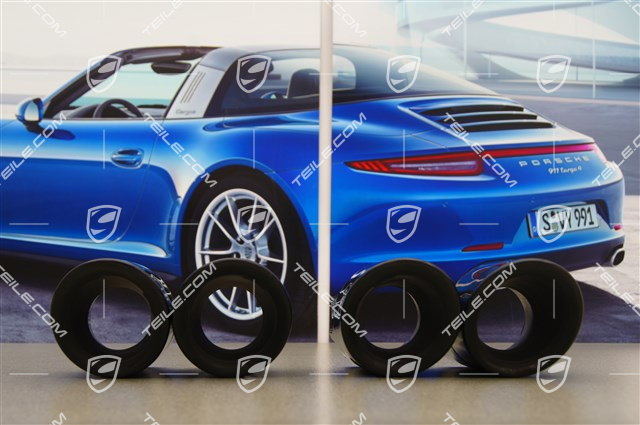 Sport exhaust pipe black, Panamera S/4S/S e-Hybrid/Turbo/Turbo S/4S Executive/Turbo Executive/Turbo S Ex.), set L+R