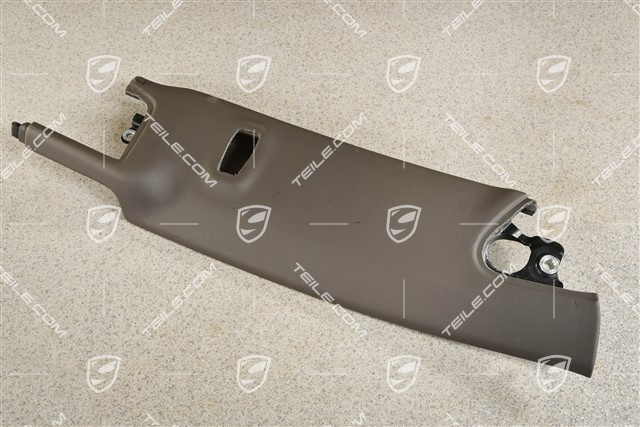 Verkleidung von A-Säule, Leder, Achatgrau, Cabrio / Targa, L