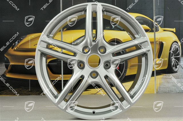 20" Felgensatz Panamera Turbo, 9,5J x 20 ET71 + 11,5J x 20 ET68, Brilliantchromlack