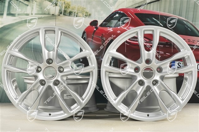 19-inch Boxster S III wheel set, 8J x 19 x ET 57 + 9,5J x 19 x ET 45