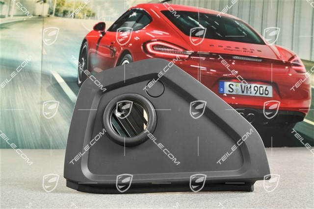 Cover, Dashboard trim, Black, L