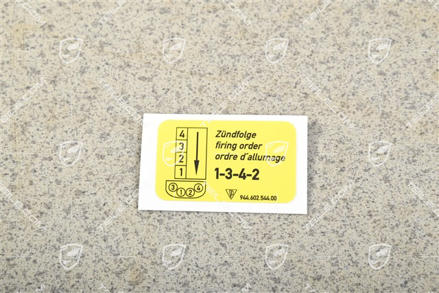 Sticker Firing order Sticker Firing order