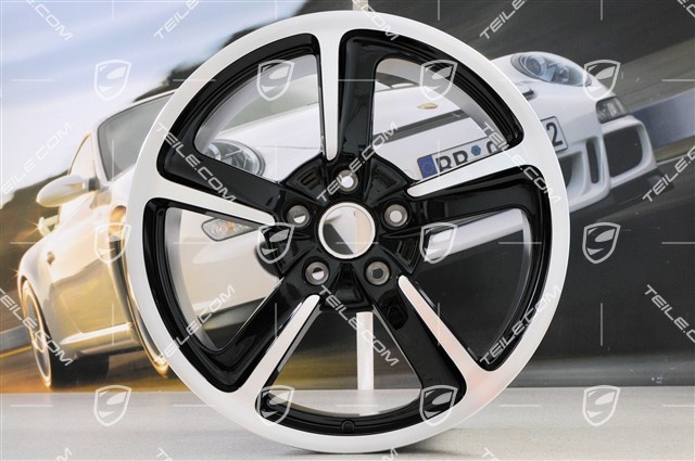 20" Komplet felg SportTechno, 8.5J x 20 ET57 + 10J x 20 x ET50, czarny połysk