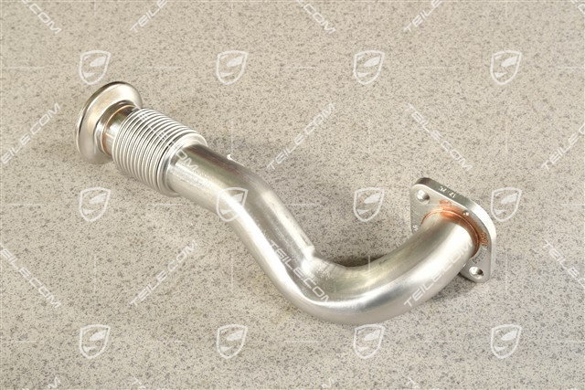 Connecting pipe, turbine with the EGR valve housing