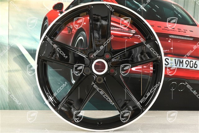 19-inch wheel rim Macan Sport Classic, 9J x 19 ET21, black high gloss