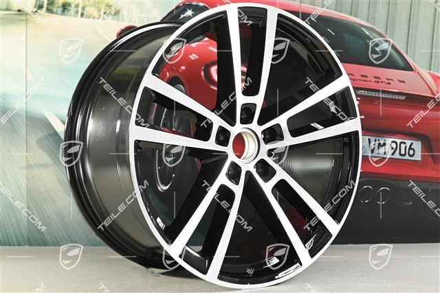 22" Felga Sport Design, 11,5J x 22 ET61, czarny wysoki połysk