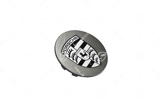 Radzierdeckel, konkav, Wappen Schwarz-Weiß, Platinum Seidenmatt
