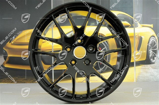 20" Felge RS Spyder Design, 10,5J x 20 ET65, hintere Felge für Winter, schwarz hochglanz