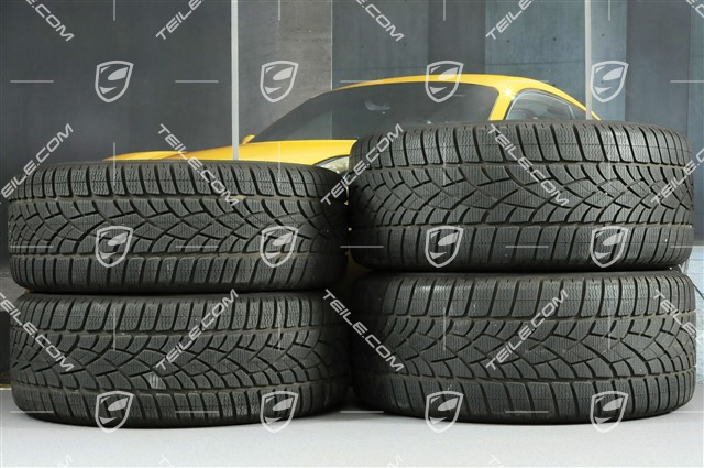18" Boxster winter wheel set, 8J x 18 ET57 + 9J x 18 ET47 + winter tyres Dunlop 235/45 R18 + 265/45 R18, without TPM