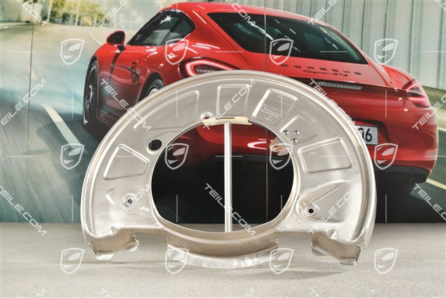 Front axle disc brake protective plate, PCCB, L