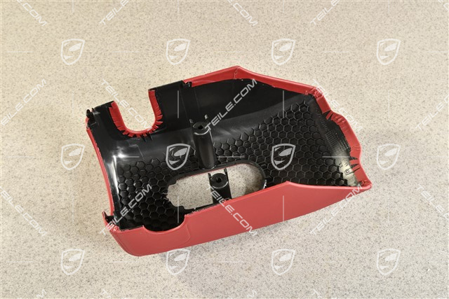 Schaltergehäuse, Unterteil, Leder, Bordeauxrot