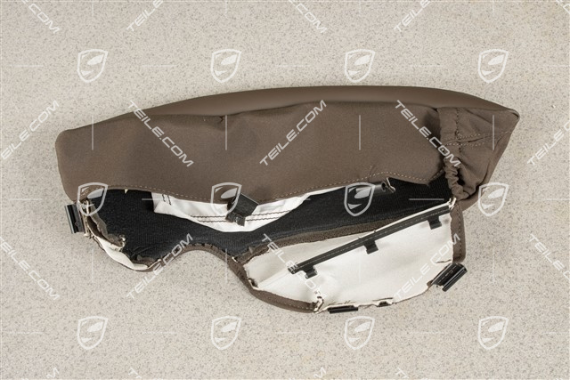 Backrest cover, Side part, with Airbag Perforated, Saddle Brown, L