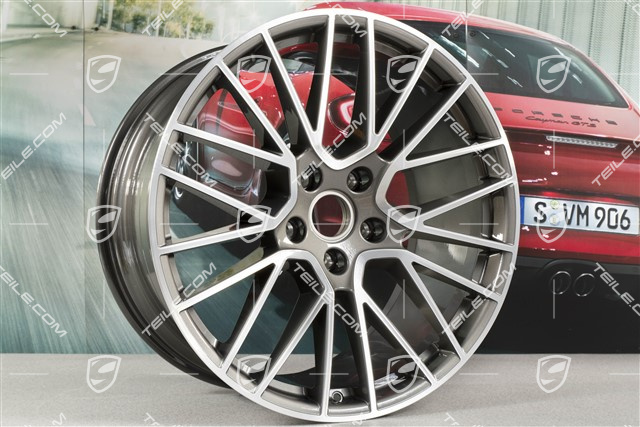 21-inch wheel rim set Cayenne RS Spyder, 11J x 21 ET49 + 9,5J x 21 ET46, for Cayenne Coupe