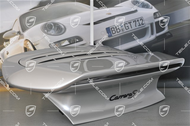 Turbo S rear spoiler, incl. rear bonnet (engine lid), set incl. grille and all attachment parts