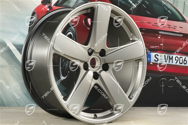 19" Felge Macan Sport Classic, 8,5J x 19 ET21, Platinum Seidenmatt