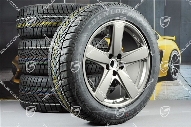 19-inch "Sport Classic" winter wheels set, rims 8J x 19 ET21 + 9J x 19 ET21 + NEW Pirelli winter tyres 235/55 R19 + 255/50 R19, platinum, with TPMS
