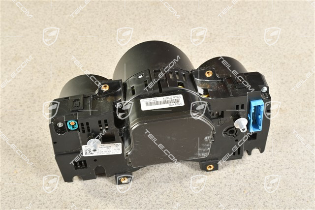 Instrument cluster / Speedometer 3,0L, PDK, black and silver dials, km/h