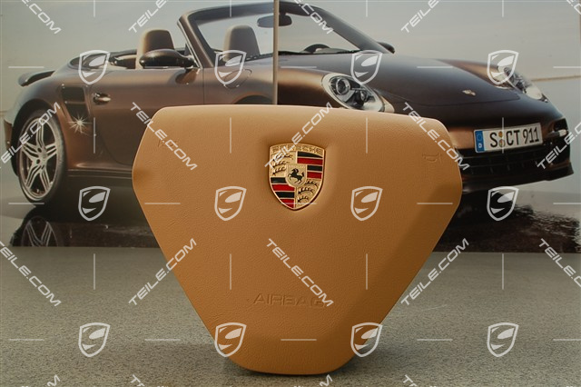 Airbag, 3-Speichen, Leder, sandbeige