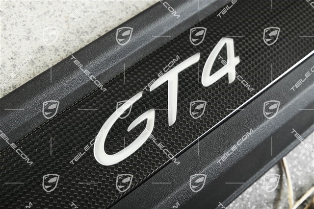 Einstiegleiste Schwellerblende, CARBON+Beleuchtung, mit GT4 Schriftzug, L