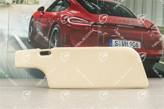 Sonnenblende, ohne Spiegel, beige/schwarz, coupé, L