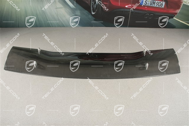 GT3 RS Facelift 2010 skrzydło / spoiler (bez maski silnika), carbon, uszkodzony