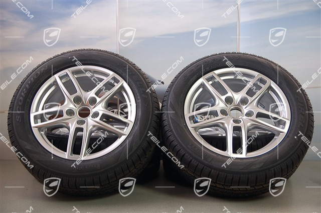 19-inch Cayenne Turbo winter wheel set, wheels 8,5 J x 19 ET59 + Pirelli tyres 265/50 R19, with TPMS sensors
