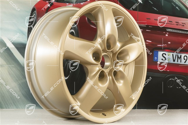 18" Felge Cayenne Turbo, 8J x 18 ET57, Aurum Seidenmatt