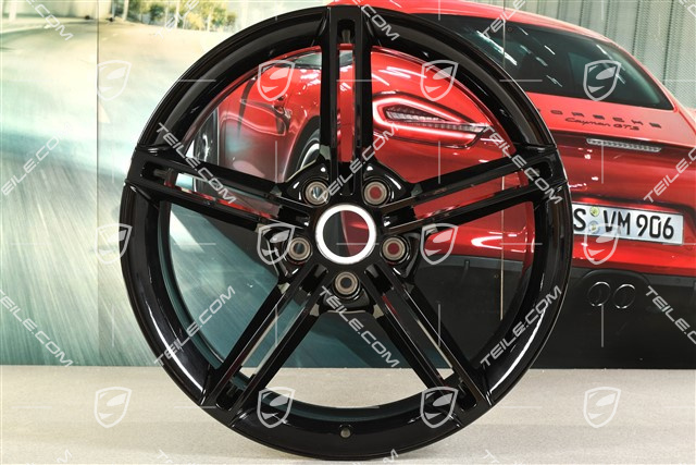 21" Felge Mission E Design, 9,5J x 21 ET60, Tiefschwarz Metallic