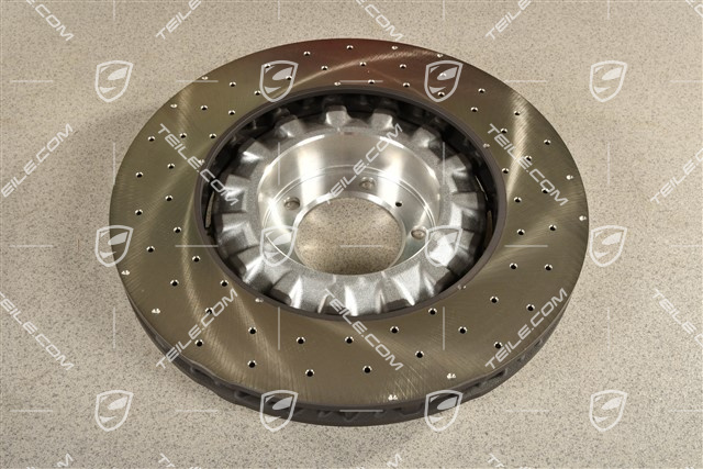 Brake disc, front axle, Brake caliper Black, R
