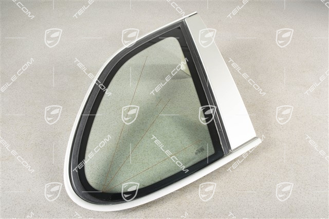 Rear side window, tinted green, Aluminium package, L