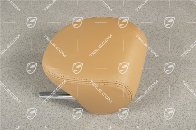 Kopfstuetze hinten, Glattleder, Sandbeige, Mitte